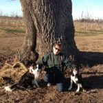 Dr. Cindi Delany with border collies