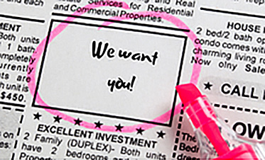 We want you. Classified ads